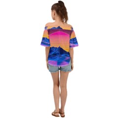 Off Shoulder Short Sleeve Top 