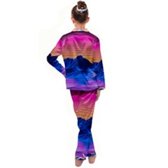 Kids  Satin Long Sleeve Pajamas Set 