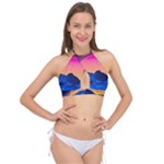 Outrun-vaporwave-hd-wallpaper-preview Cross Front Halter Bikini Top