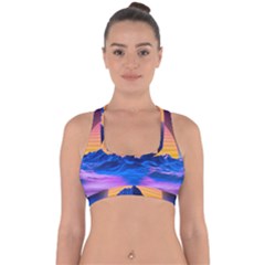 Cross Back Hipster Bikini Top  