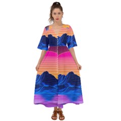 Kimono Sleeve Boho Dress 