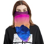Outrun-vaporwave-hd-wallpaper-preview Face Covering Bandana (Triangle)