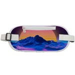 Outrun-vaporwave-hd-wallpaper-preview Rounded Waist Pouch