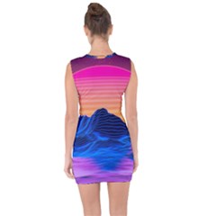 Lace Up Front Bodycon Dress 