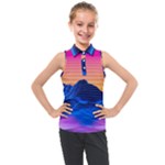 Outrun-vaporwave-hd-wallpaper-preview Kids  Sleeveless Polo Tee