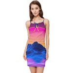 Outrun-vaporwave-hd-wallpaper-preview Summer Tie Front Dress