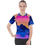 Outrun-vaporwave-hd-wallpaper-preview Women s Sport Raglan Tee