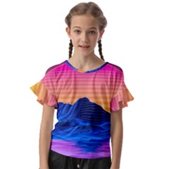 Kids  Cut Out Flutter Sleeves 