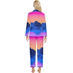 Womens  Long Sleeve Velvet Pocket Pajamas Set 