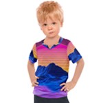 Outrun-vaporwave-hd-wallpaper-preview Kids  Sports Tee
