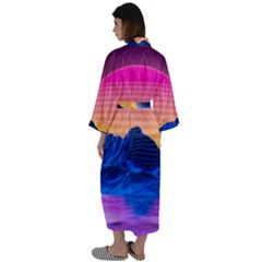 Maxi Satin Kimono 