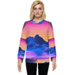 Outrun-vaporwave-hd-wallpaper-preview Hidden Pocket Sweatshirt