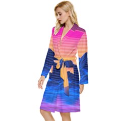 Long Sleeve Velvet Robe 