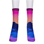 Outrun-vaporwave-hd-wallpaper-preview Men s Crew Socks