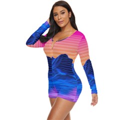 Long Sleeve Boyleg Swimsuit 