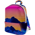 Outrun-vaporwave-hd-wallpaper-preview Zip Up Backpack