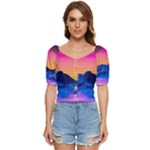 Outrun-vaporwave-hd-wallpaper-preview Button up blouse