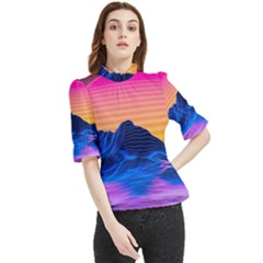 Frill Neck Blouse 