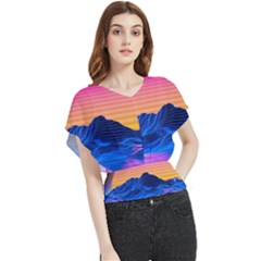 Butterfly Chiffon Blouse 