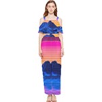 Outrun-vaporwave-hd-wallpaper-preview Draped Sleeveless Chiffon Jumpsuit