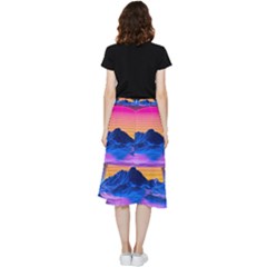 Frill Hi Low Chiffon Skirt 