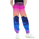 Outrun-vaporwave-hd-wallpaper-preview Kids  Elastic Waist Pants