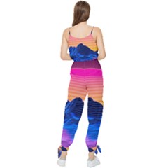 Sleeveless Tie Ankle Chiffon Jumpsuit 