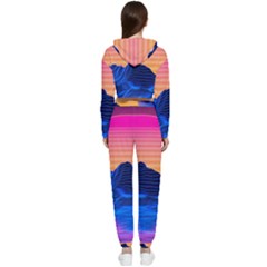Cropped Zip Up Lounge Set 