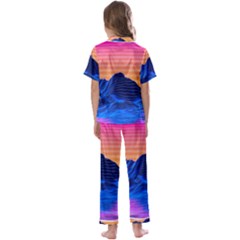 Kids  Satin Short Sleeve Pajamas Set 