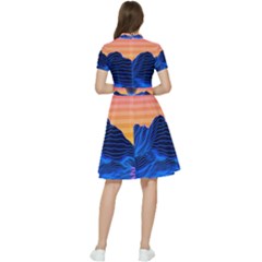 Short Sleeve Waist Detail Dress 