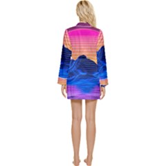 Long Sleeve Satin Robe 