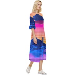 Double Cuff Midi Dress 