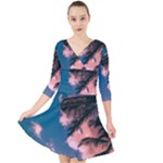 Pexels-photo-2486168 Quarter Sleeve Front Wrap Dress
