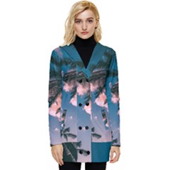 Button Up Hooded Coat  