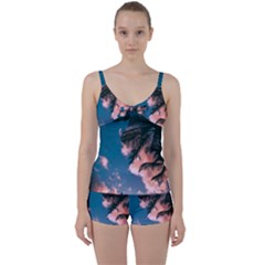 Tie Front Two Piece Tankini 