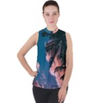 Pexels-photo-2486168 Mock Neck Chiffon Sleeveless Top