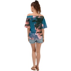 Off Shoulder Short Sleeve Top 