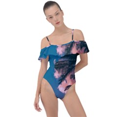 Frill Detail One Piece Swimsuit 