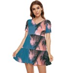 Pexels-photo-2486168 Tiered Short Sleeve Mini Dress