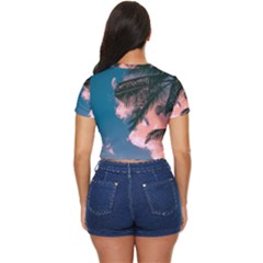 Side Button Cropped T-Shirt 