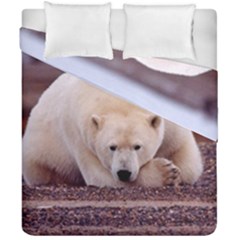Polar_bear_resting_but_alert_ursus_maritimus Duvet Cover Double Side (California King Size) from ArtsNow.com