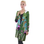 butterfly-2648583 Hooded Pocket Cardigan