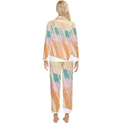 Womens  Long Sleeve Velvet Pocket Pajamas Set 