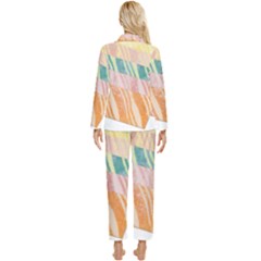 Womens  Long Sleeve Velvet Pocket Pajamas Set 