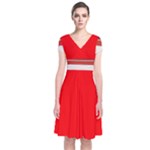 d2.3 Short Sleeve Front Wrap Dress