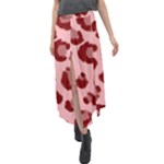 an_texture004 Velour Split Maxi Skirt