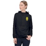 pink-and-white-zebra-print-background-hi Women s Front Pocket Pullover Windbreaker