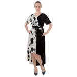 cruella de vil Front Wrap High Low Dress