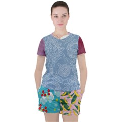 Women s Mesh T-Shirt and Shorts Set 