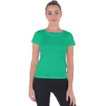 00c080 Short Sleeve Sports Top 